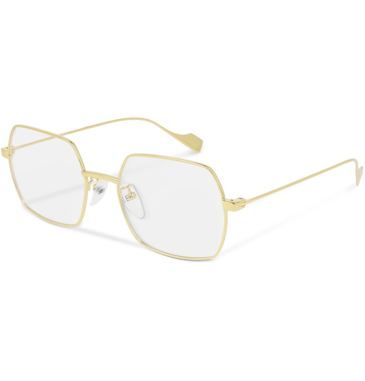 Photo: Balenciaga - Square-Frame Gold-Tone Optical Glasses - Gold