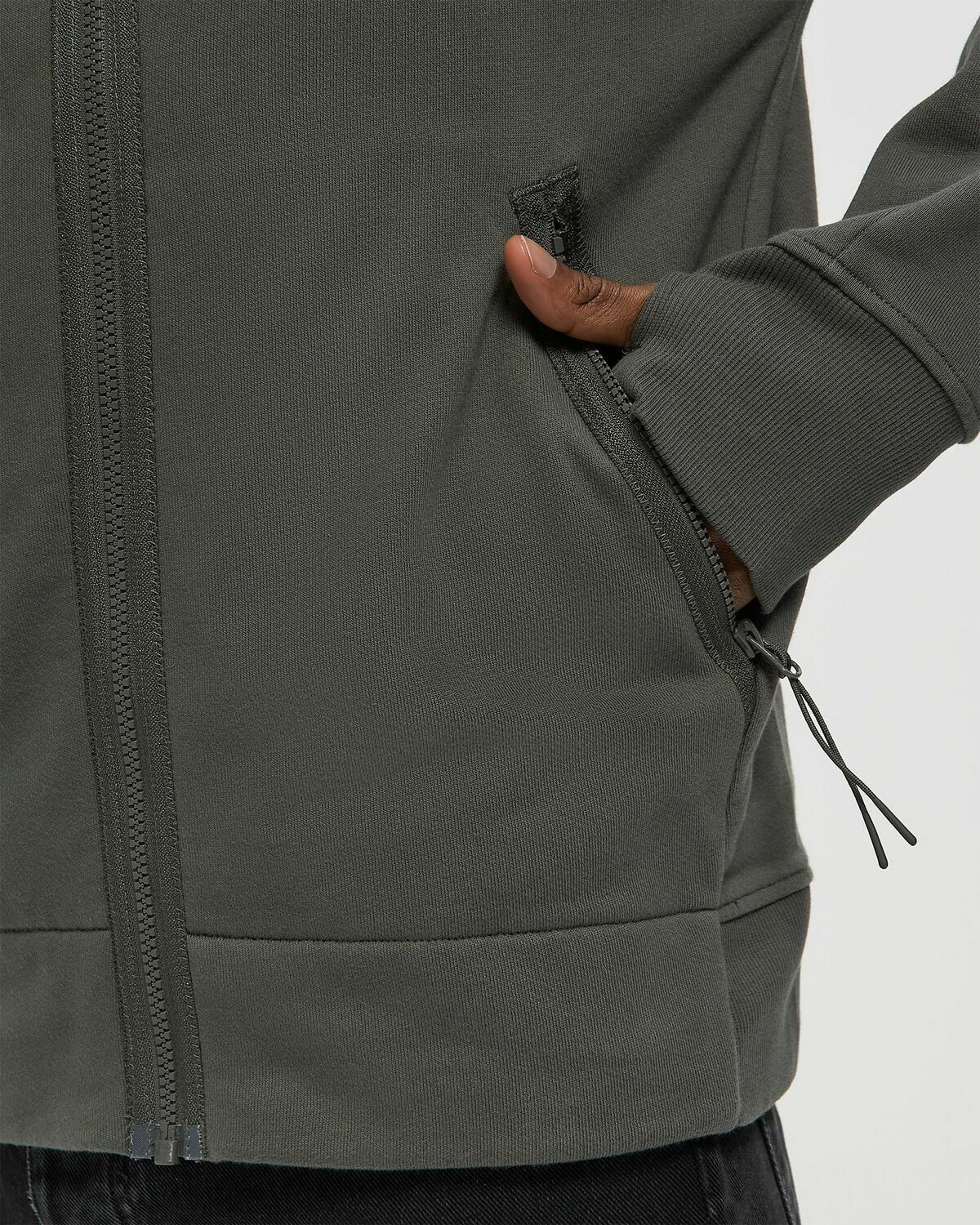 C.P. Company SWEATSHIRTS - HOODED OPEN Grey Mens Hoodies/Zipper