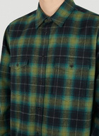 Oversized Flannel Shirt in Green