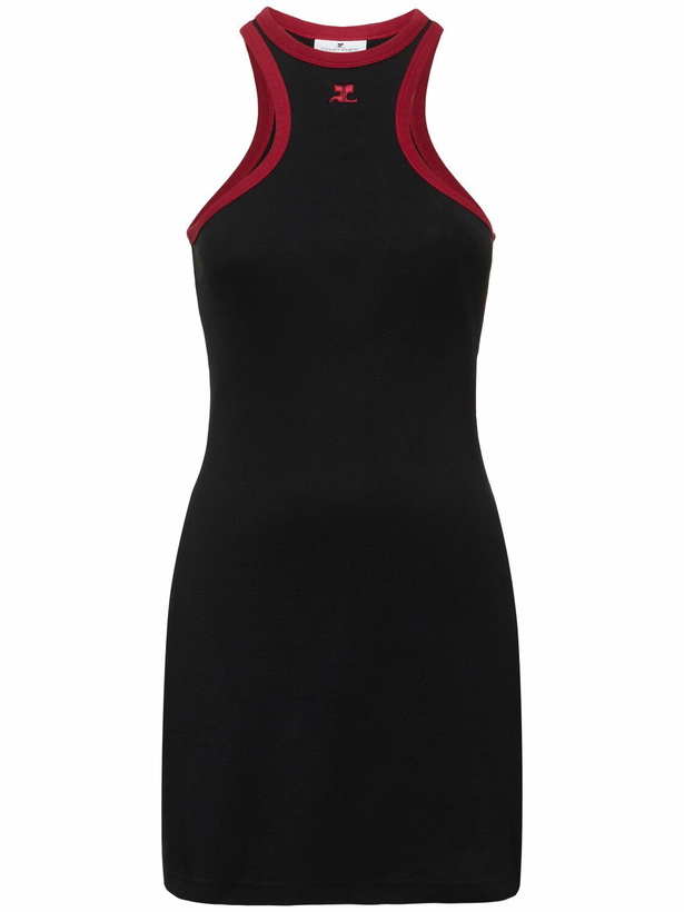 Photo: COURREGES Contrast Scuba Mini Dress