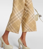 Burberry Burberry Check wool wide-leg pants