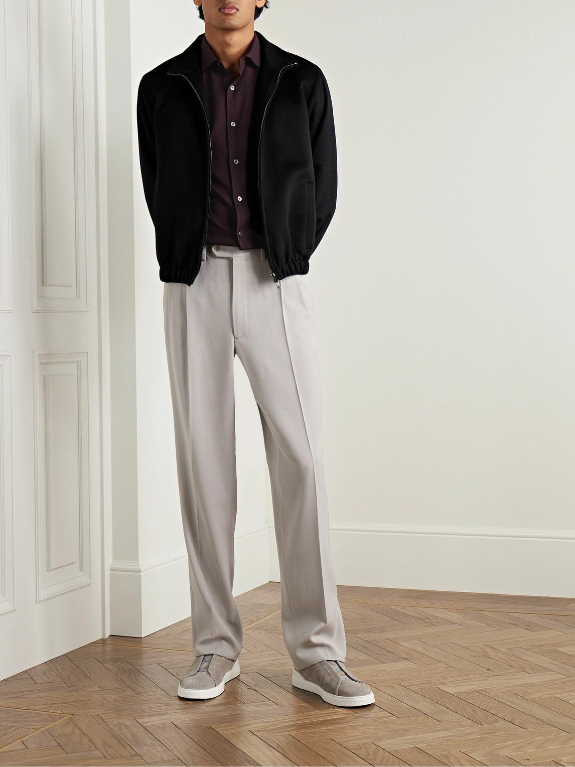 Zegna Cashco cotton-cashmere shirt - Neutrals