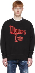 Dsquared2 Black D2Tribe Slouch Sweatshirt