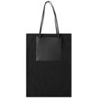 Jil Sander Leather Shopping Tote Bag