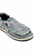Diesel Espadrille loafers in distressed denim - Lace Ups and Mocassins Mens in Blue