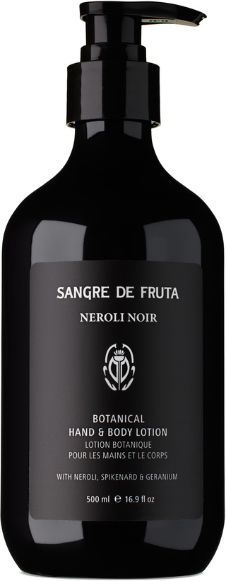 Photo: Sangre de Fruta Neroli Noir Signature Botanicals Hand & Body Lotion, 500 mL