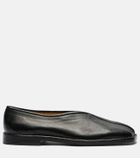 Lemaire Piped leather slip-on shoes