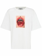 FIORUCCI Cherry Mouth Print Cotton T-shirt