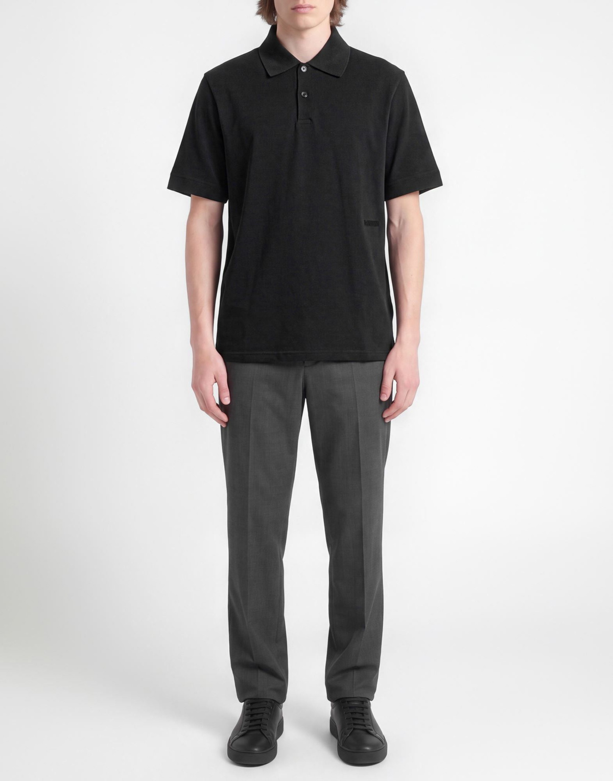 Lanvin Mens Polo shirt in Black