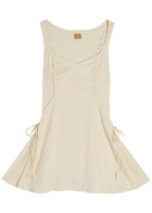 Free People Forever Fancy Stretch-cotton Mini Dress White