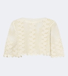Posse Saskia cropped crochet cotton top