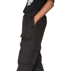 Juun.J Black Cargo Drawstring Trousers