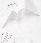 AMBUSH® - Oversized Appliquéd Cotton-Poplin Shirt - White