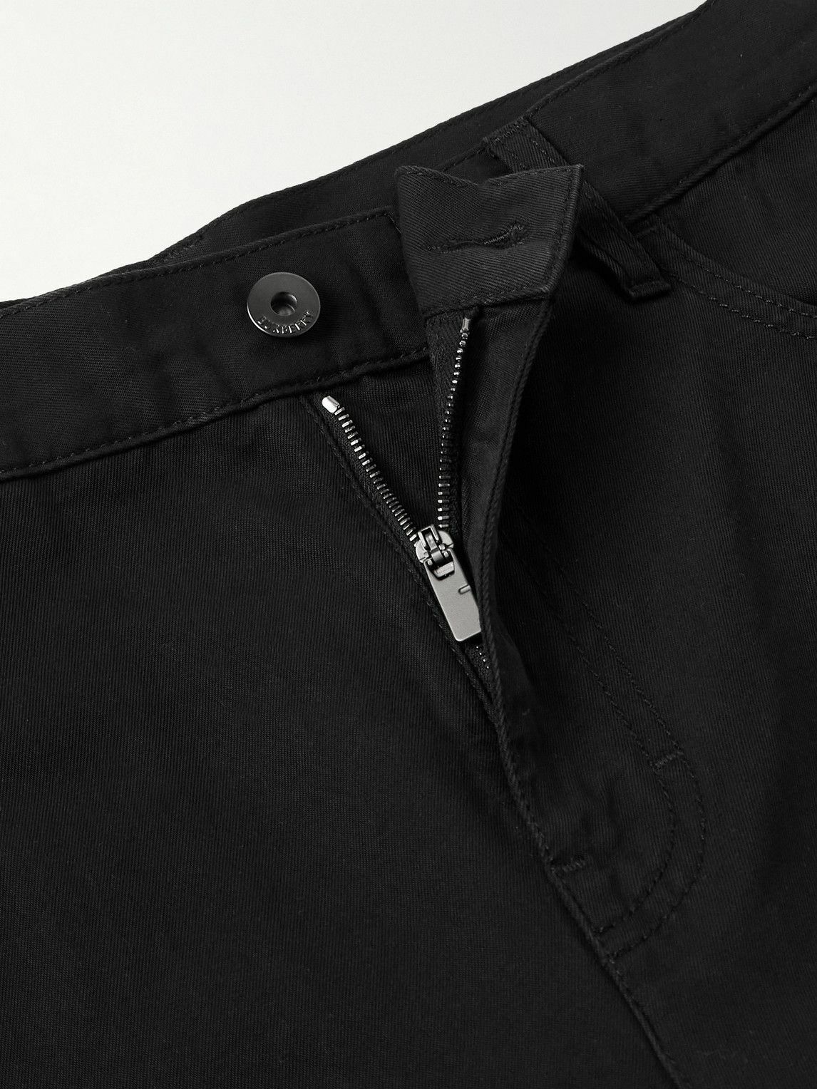 Burberry - Straight-Leg Cotton-Twill Trousers - Black