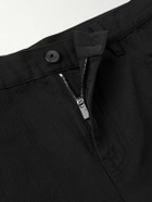 Burberry - Straight-Leg Cotton-Twill Trousers - Black