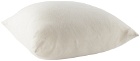 Le Kasha White Organic Cashmere Small Cushion Cover