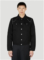 Alexander McQueen - Eyelet Denim Jacket in Black