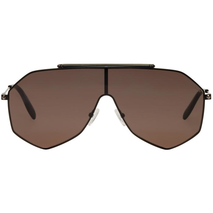 Photo: Alexander McQueen Black Shield Sunglasses 