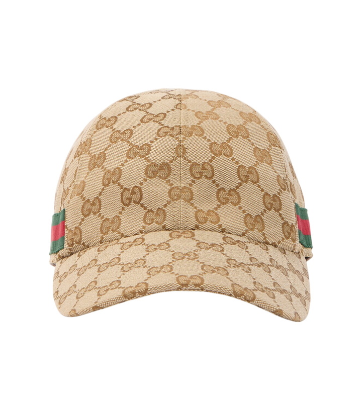 Photo: Gucci GG Canvas Web Stripe baseball cap