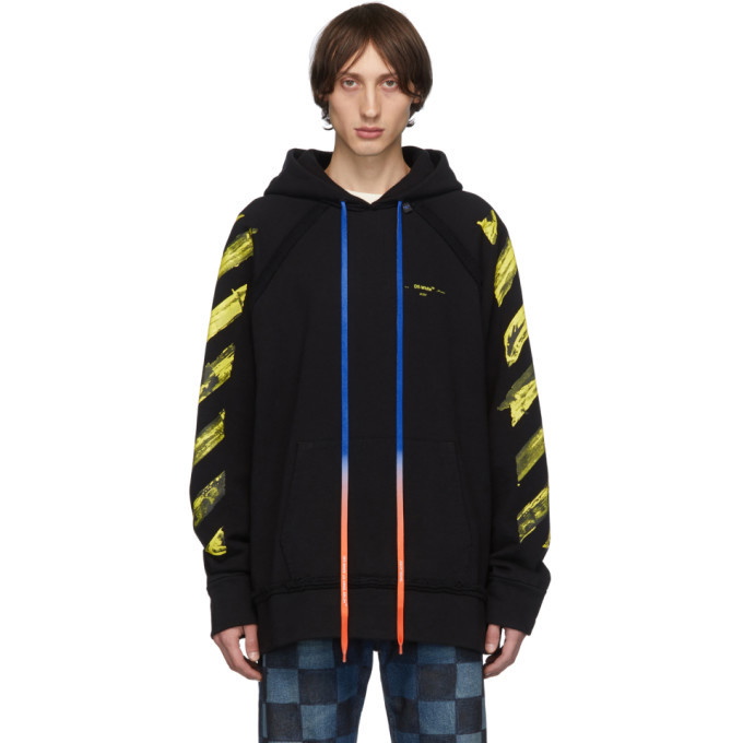 Photo: Off-White SSENSE Exclusive Black Arrows Incomplete Hoodie