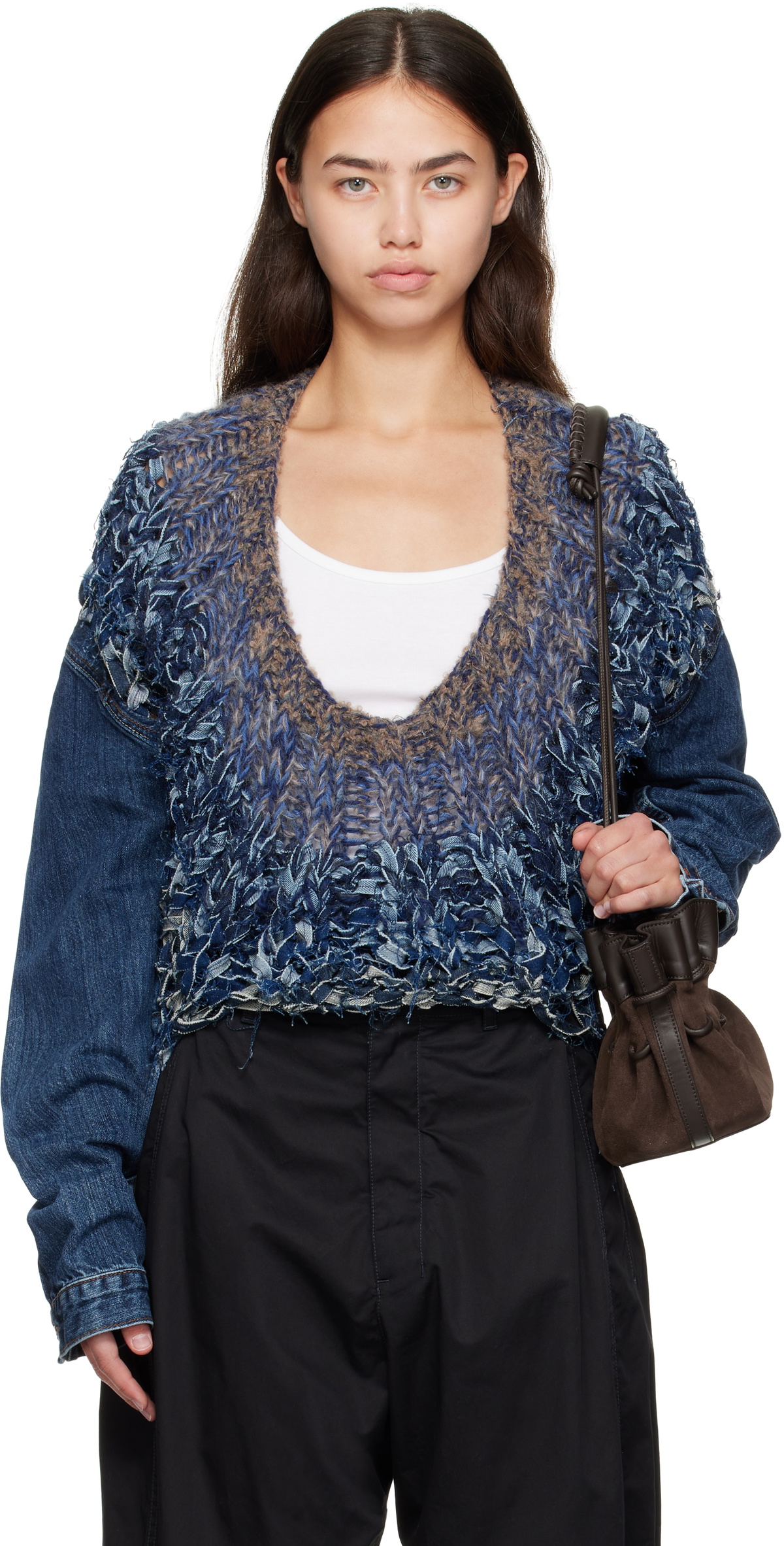 Bless Gray Nº78 Draps Long Scarf Bless