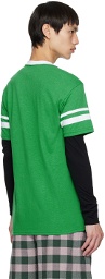 Anna Sui Green Football T-Shirt