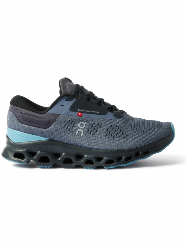 Photo: ON - Cloudstratus 3 Mesh Running Sneakers - Blue
