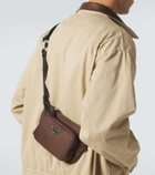 Prada Re-Nylon leather-trimmed shoulder bag