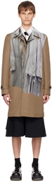 Comme des Garçons Homme Plus Brown Printed Coat