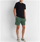 Mr P. - Linen and Cotton-Blend Drawstring Shorts - Green