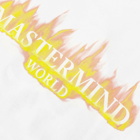 MASTERMIND WORLD Men's Flame Skull T-Shirt in White/Orange