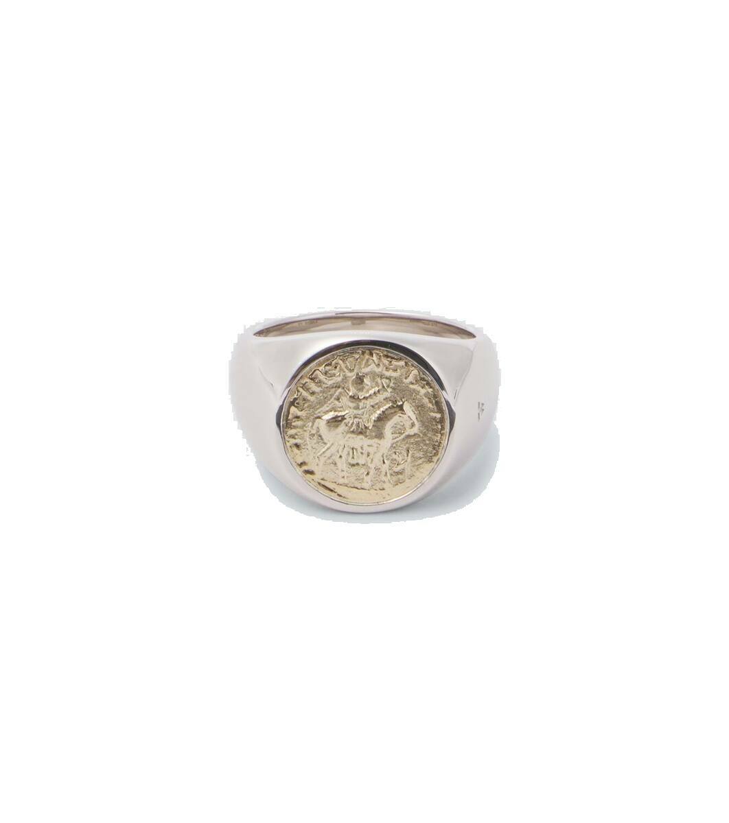 アクセサリー TOMWOOD / Signet Ring Tom Wood - Molecule Rhodium-Plated Recycled Silver Cubic
