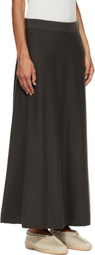 LISA YANG Gray Torie Midi Skirt