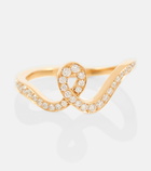 Sophie Bille Brahe - Ruban de Diamant 18kt yellow gold ring with diamonds