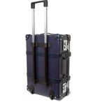 Globe-Trotter - 20" Leather-Trimmed Carry-On Suitcase - Blue