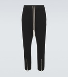 Rick Owens Tecuatl cotton jersey terry sweatpants
