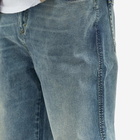 Represent Men's Split Zip Denim Jean in Indigo Blue