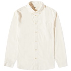 Folk Men's Slub Relaxed Fit Shirt in Ecru