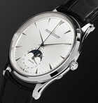 Jaeger-LeCoultre - Master Ultra Thin Moon Automatic 39mm Stainless Steel and Alligator Watch, Ref. No. JLQ1368420 - Black