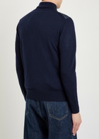 Belstaff Kelbrook Padded Shell and Wool Cardigan Navy