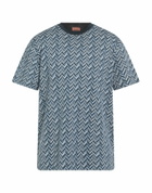 Missoni Mens T-shirt Slate in Blue