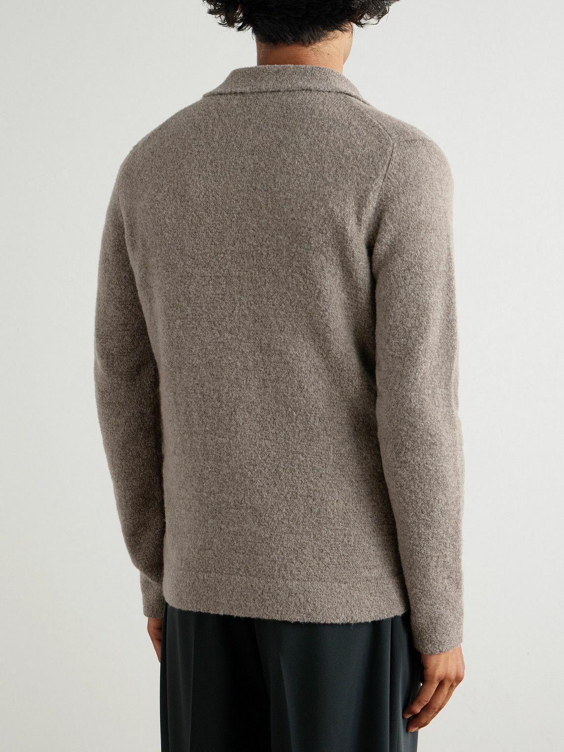 Incotex - Wool-Blend Cardigan - Brown