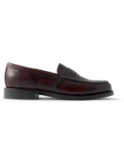 Drake's - Charles Leather Penny Loafers - Burgundy