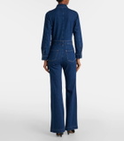 7 For All Mankind Flared denim jumpsuit