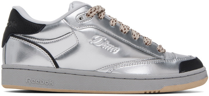 Photo: Dime Silver Reebok Edition Club C Bulc Sneakers