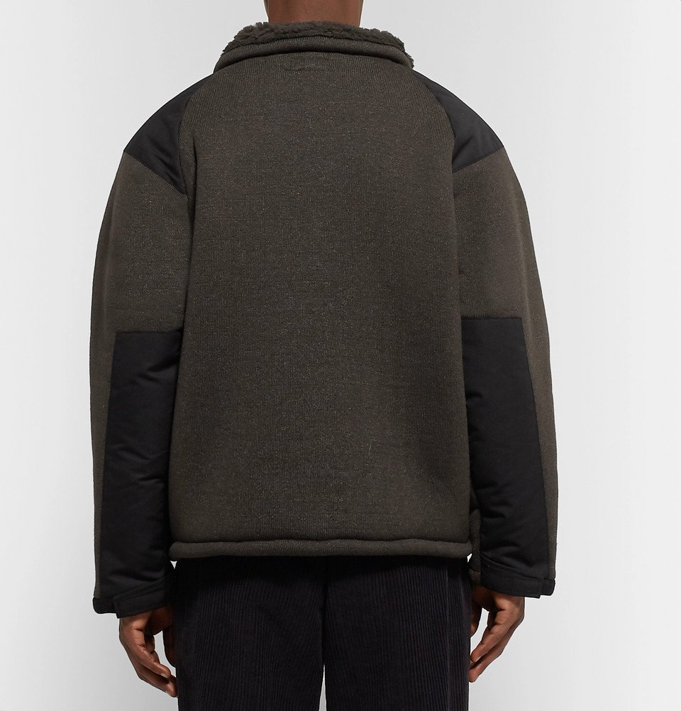 Cav Empt - Boa Shell-Panelled Fleece Zip-Up Cardigan - Men - Gray