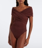 SIR Off-shoulder mesh bodysuit