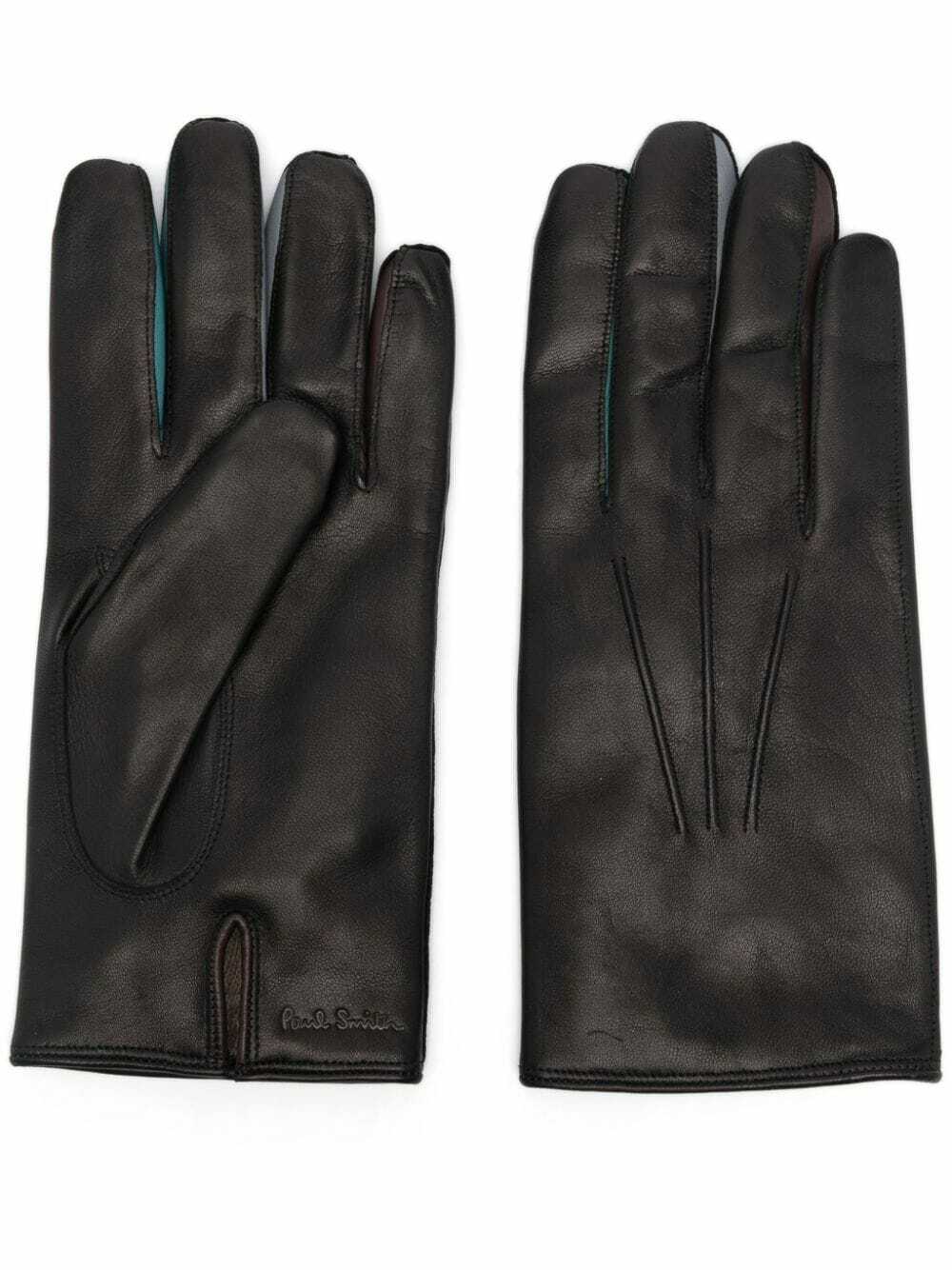 Paul Smith Swirl Print Leather Gloves W1A-530E-AG939N 90
