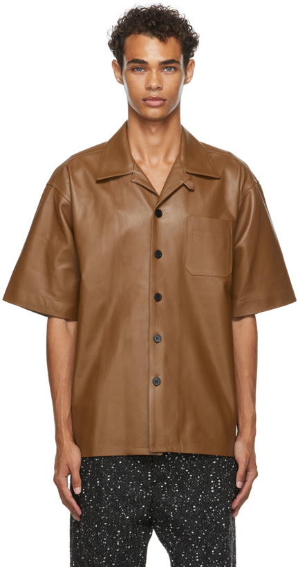 Photo: Marni Leather Short Sleeve Shirt