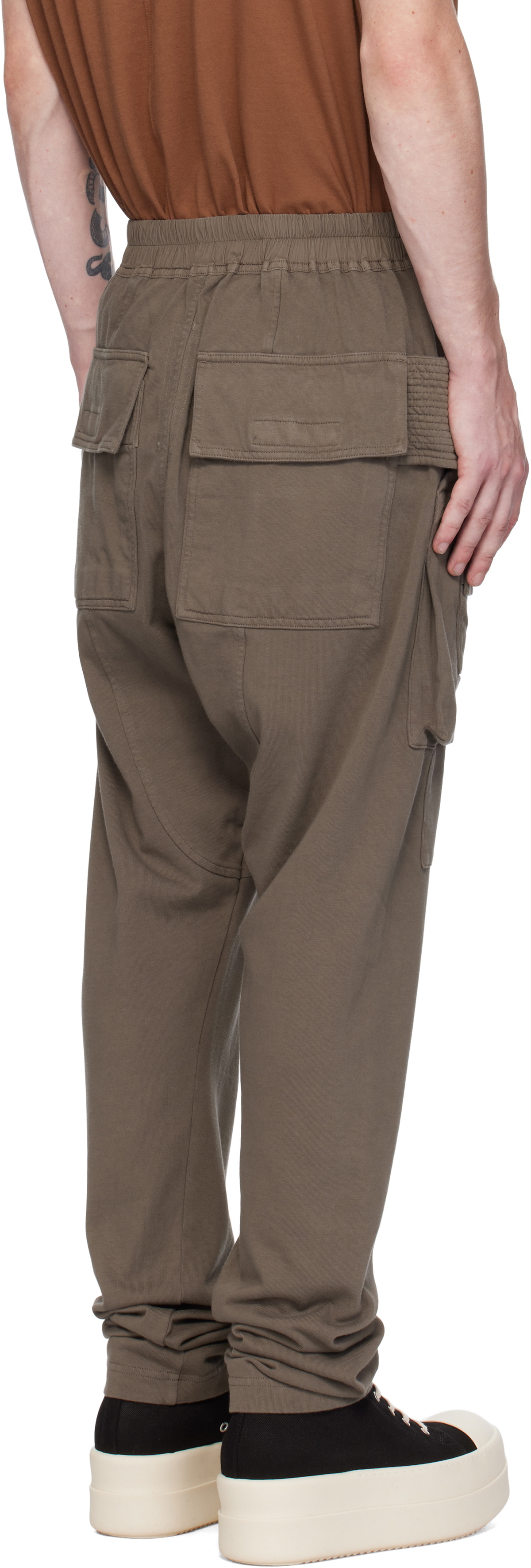 Rick Owens DRKSHDW Gray Porterville Creatch Wide Drawstring